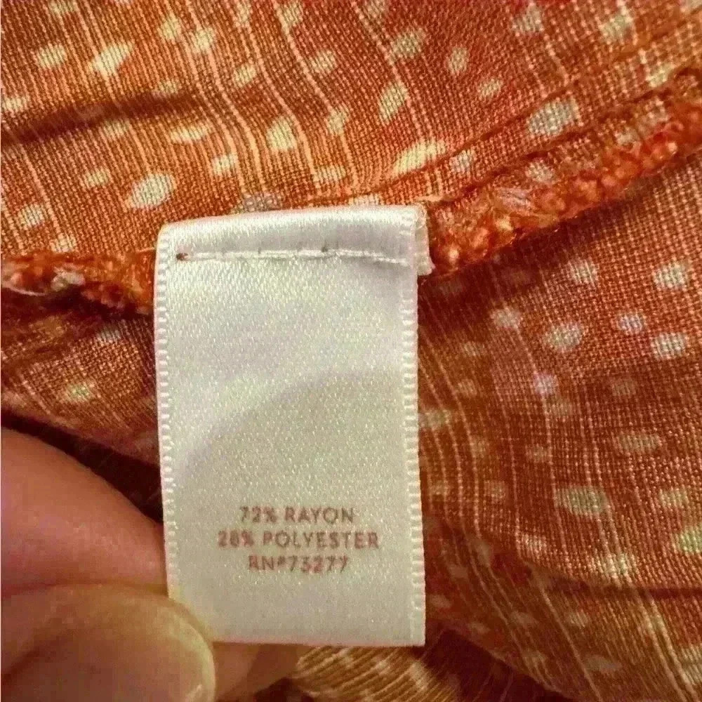 Women’s Orange Lauren Conrad Blouse - Picture 4 of 6